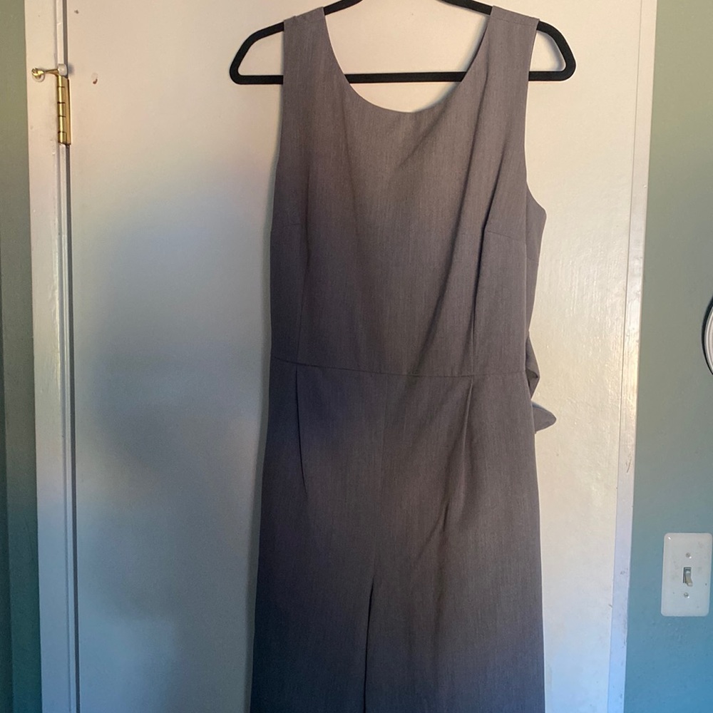 New loft gray jumpsuit